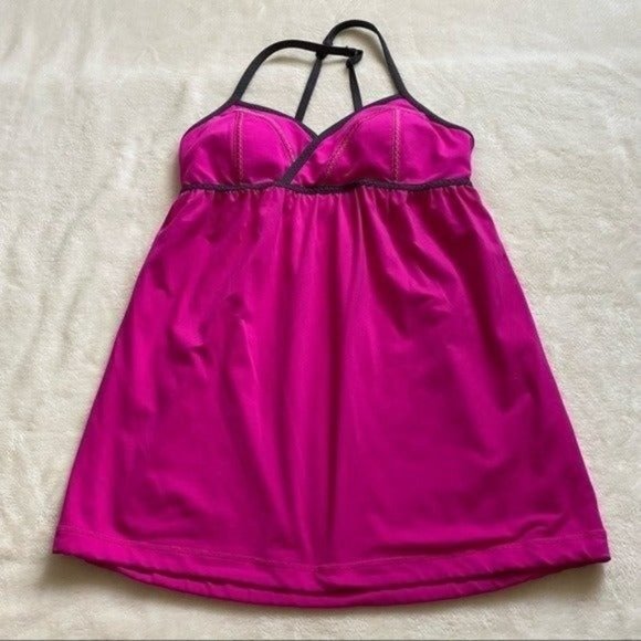 Lululemon Rehearsal Tank Built in Bra Paris Pink Size 4 - Picture 4 of 12